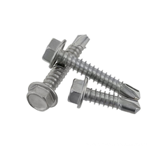 stainless steel black zinc grey 75mm self drilling roofing screws with rubber washer